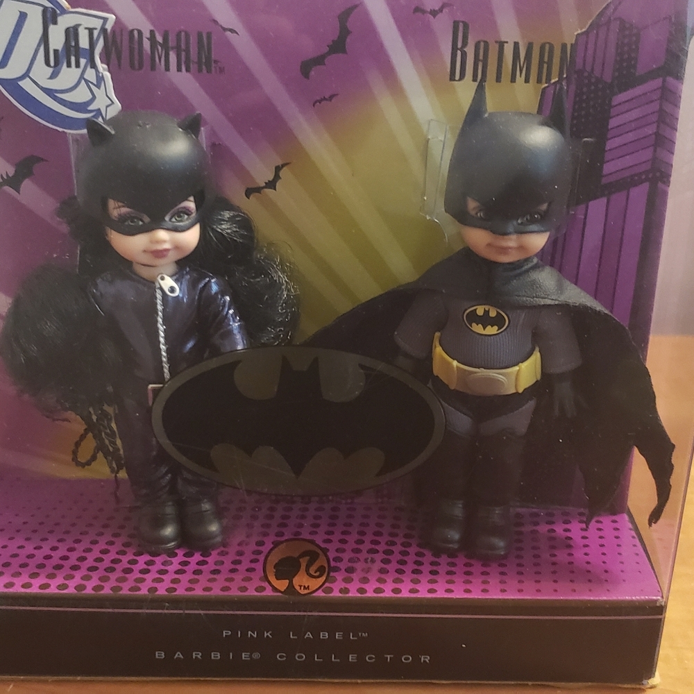 Rare barbie batman catwoman dolls